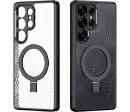 Covers Dux Aimo Mag Series Case for Samsung S25 Ultra with Magnetic Stand Black