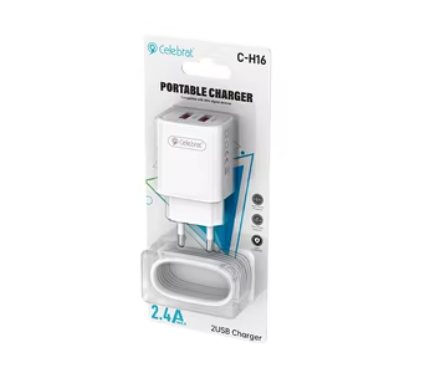 Chargers + Cables Yison Celebrat C_H16_EU 2.4A With Micro Cable wihte