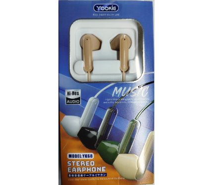 Accessories Wire Headset  Yookie  Headphone YK68 Pink _Hdst