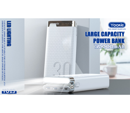 Power Banks Yookie Power Bank YO13 30000 MAH white 2_2 input and output white