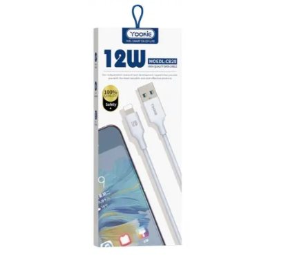 Chargers + Cables Yookie Charging Data Cable CB28 _ 0.5M lighting 2.4A white