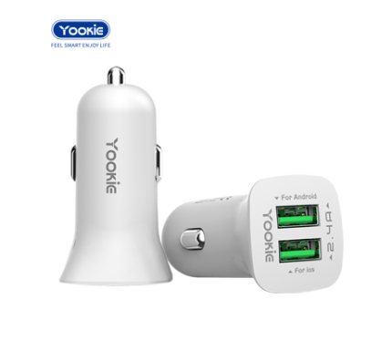 Chargers + Cables Yookie fast Car Charger PC17_18W White