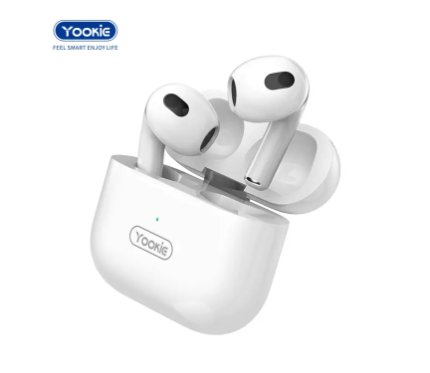 Wireless Earphones  Yookie Blutooth YW15 ANC Wireless earbuds White