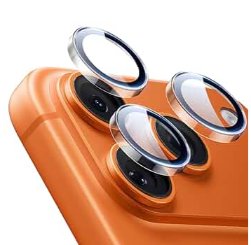 DUX HAWK Series Camera Lens Protector for iPhone 17 Pro_17 Pro Max Desert Titanium