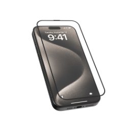 X Level 3D Silicone Edge of HD Glass For IP16 Pro 6.3 Black