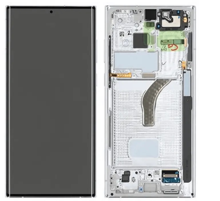 LCD S22 Ultra with frame white