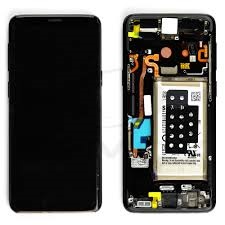 LCD S9 with frame Black with Battery